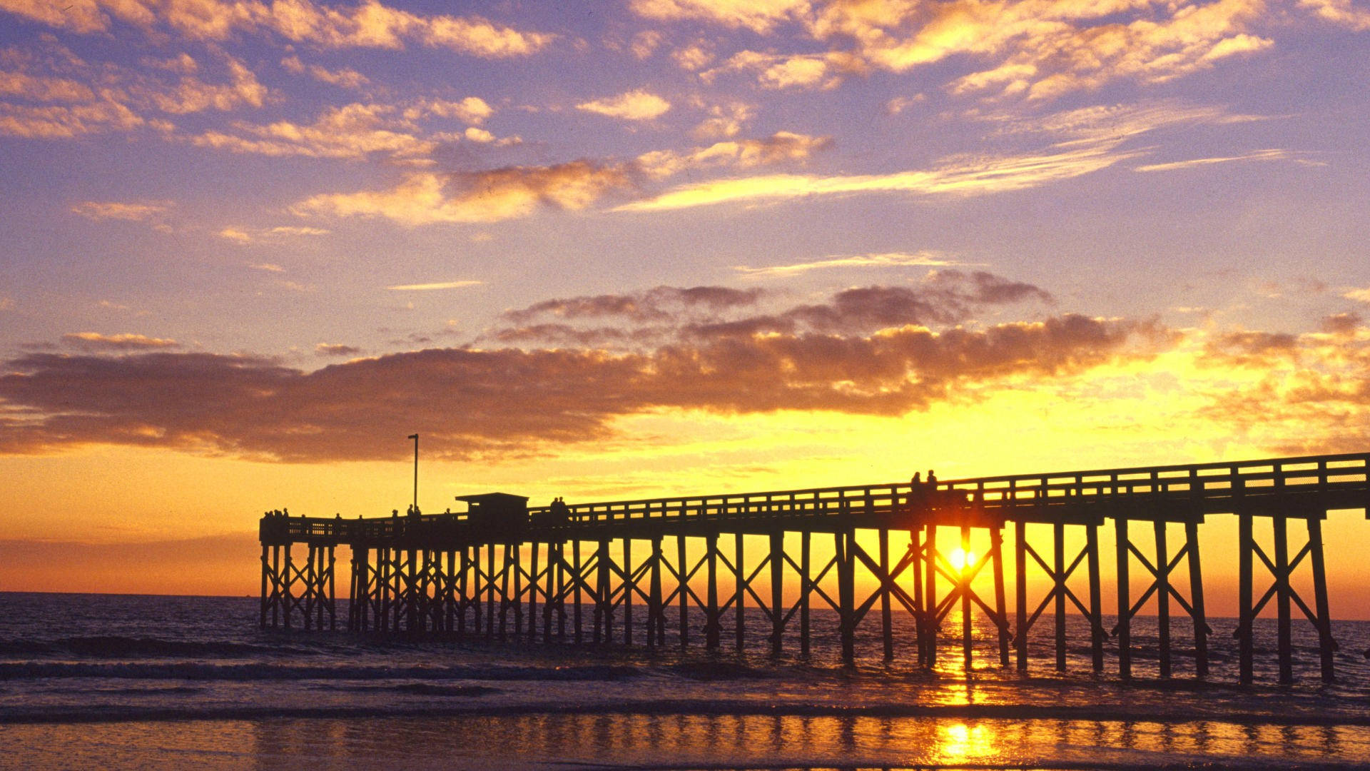 Florida Beach Wooden Pier