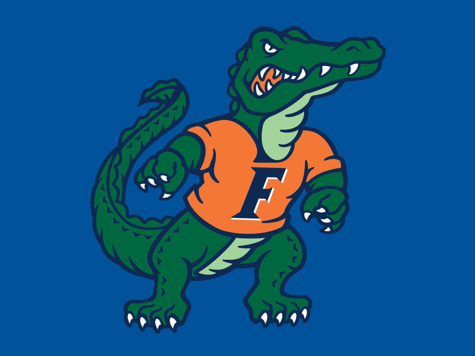 Florida Gators Albert Logo In Blue Background