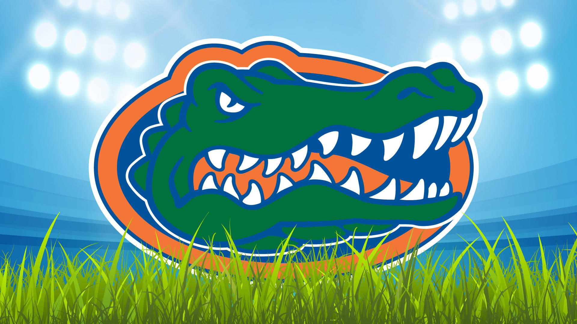 Florida Gators Alligator Head Football Logo Background