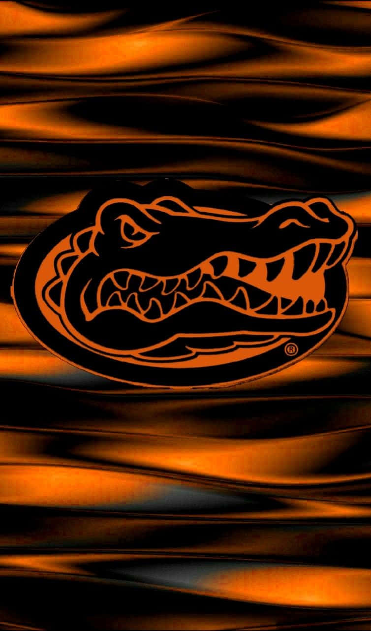 Florida Gators Logo On An Orange Background Background