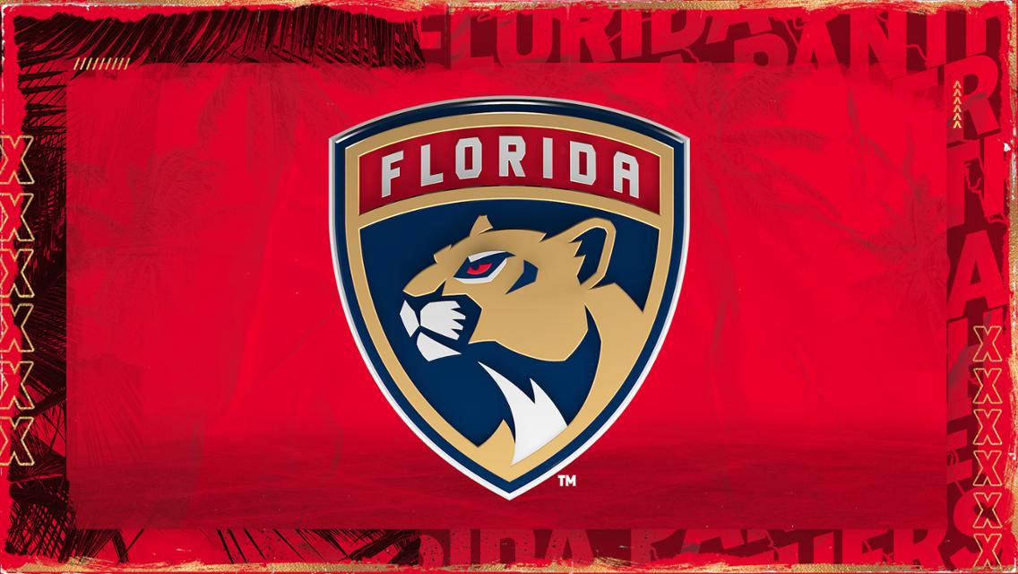 Florida Panthers Red Border Background