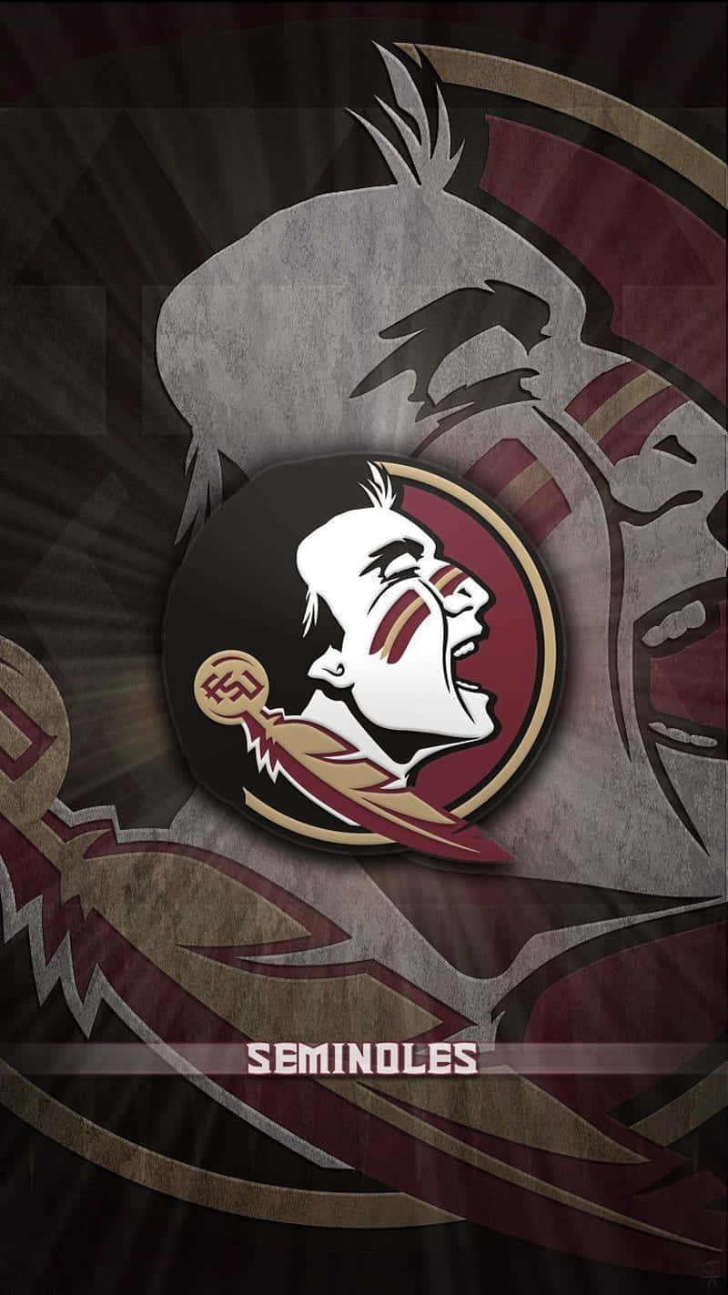 Florida State Seminoles Logo Greeting Card Background