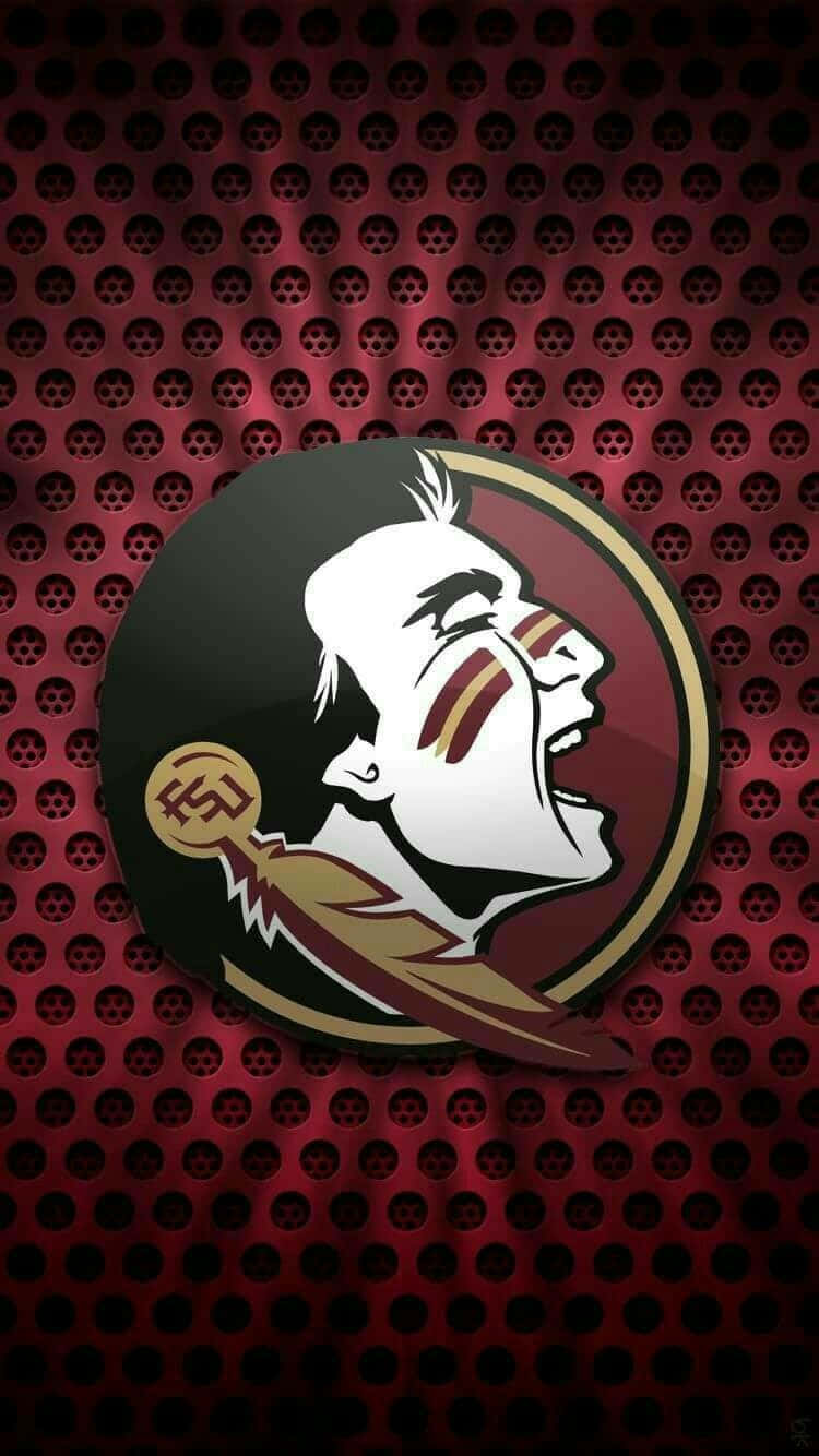 Florida State Seminoles Logo On A Red Background Background