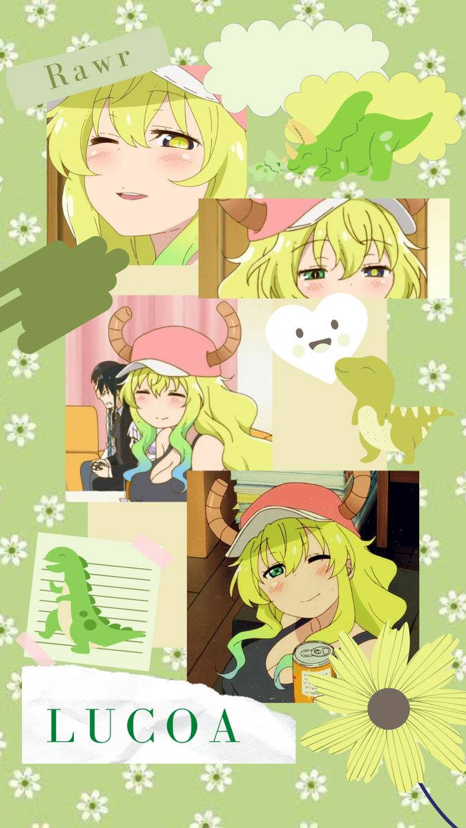 Flower Collage Lucoa Green Phone