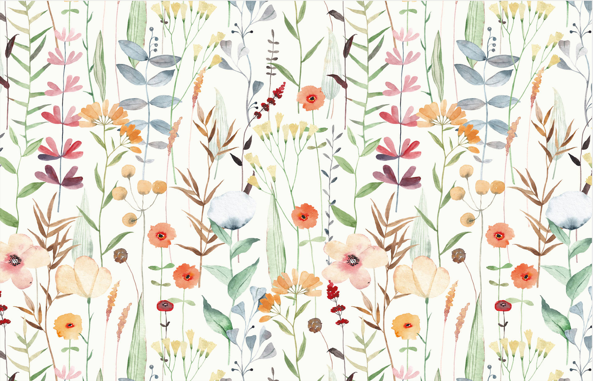 Flower Design Watercolor Art Background