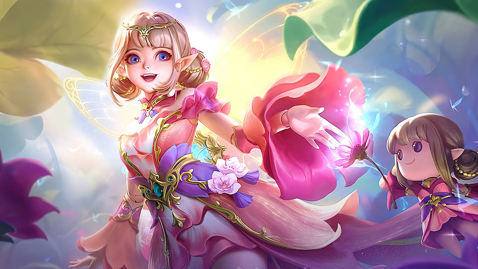 Flower Elf Angela Skin Background
