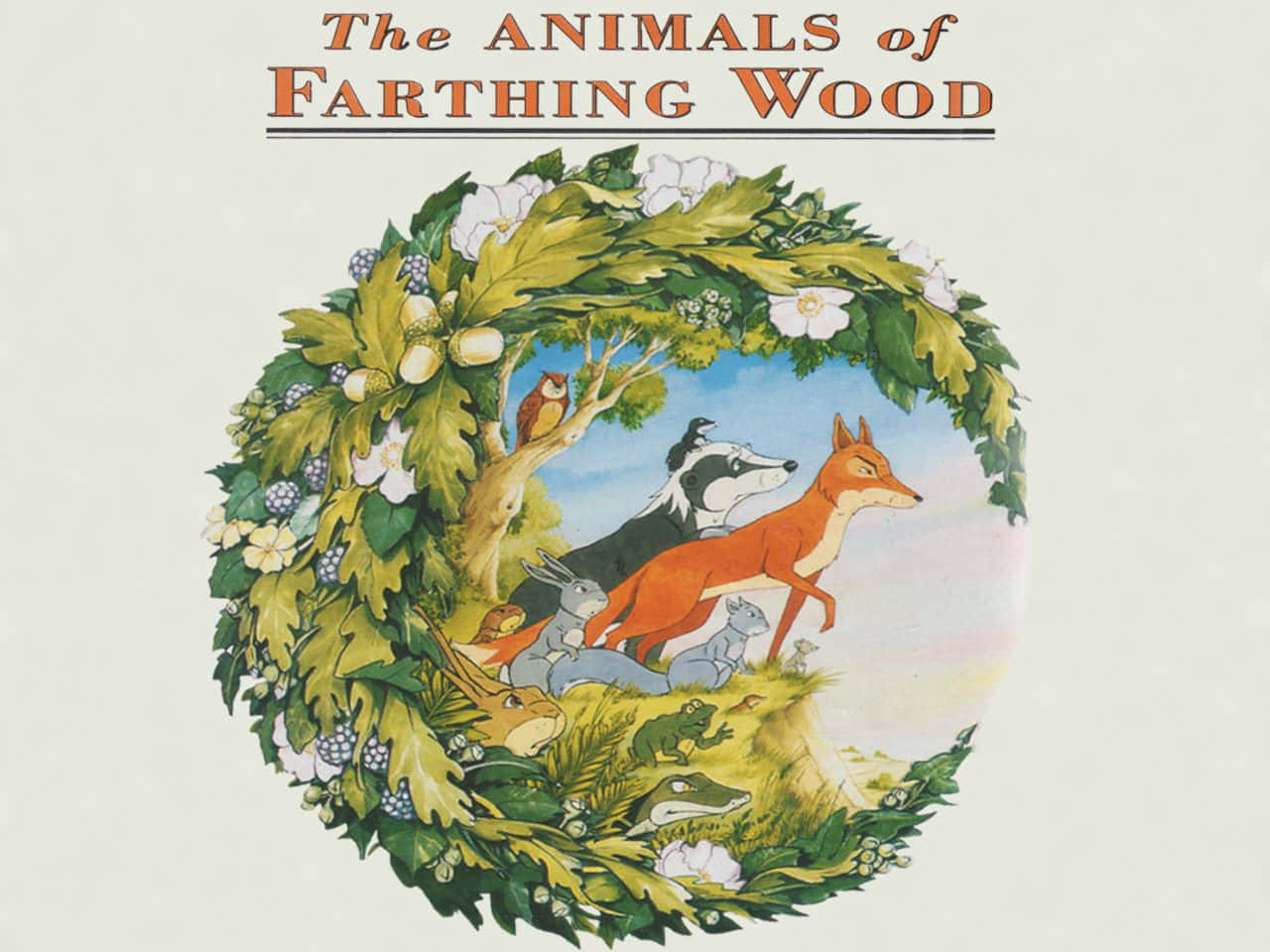 Flower Framed The Animals Of Farthing Wood Background