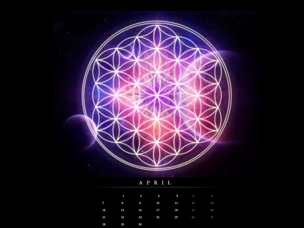 Flower Of Life Calendar By Person Background