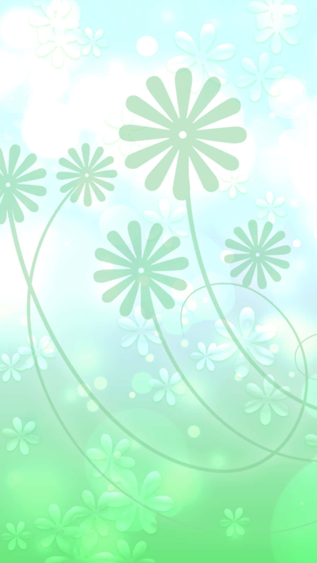 Flowers Designed By A Handy Artist Background