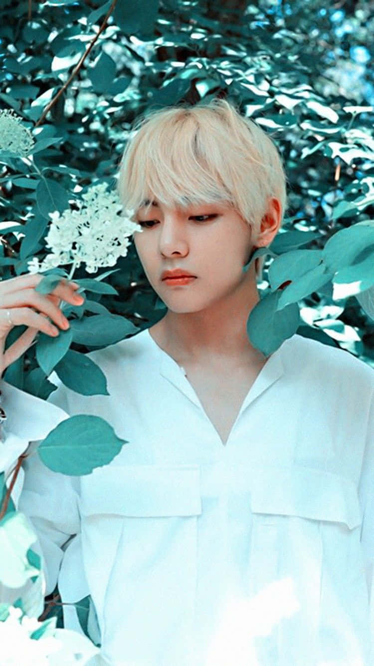 Flowers In V Bts Phone Background