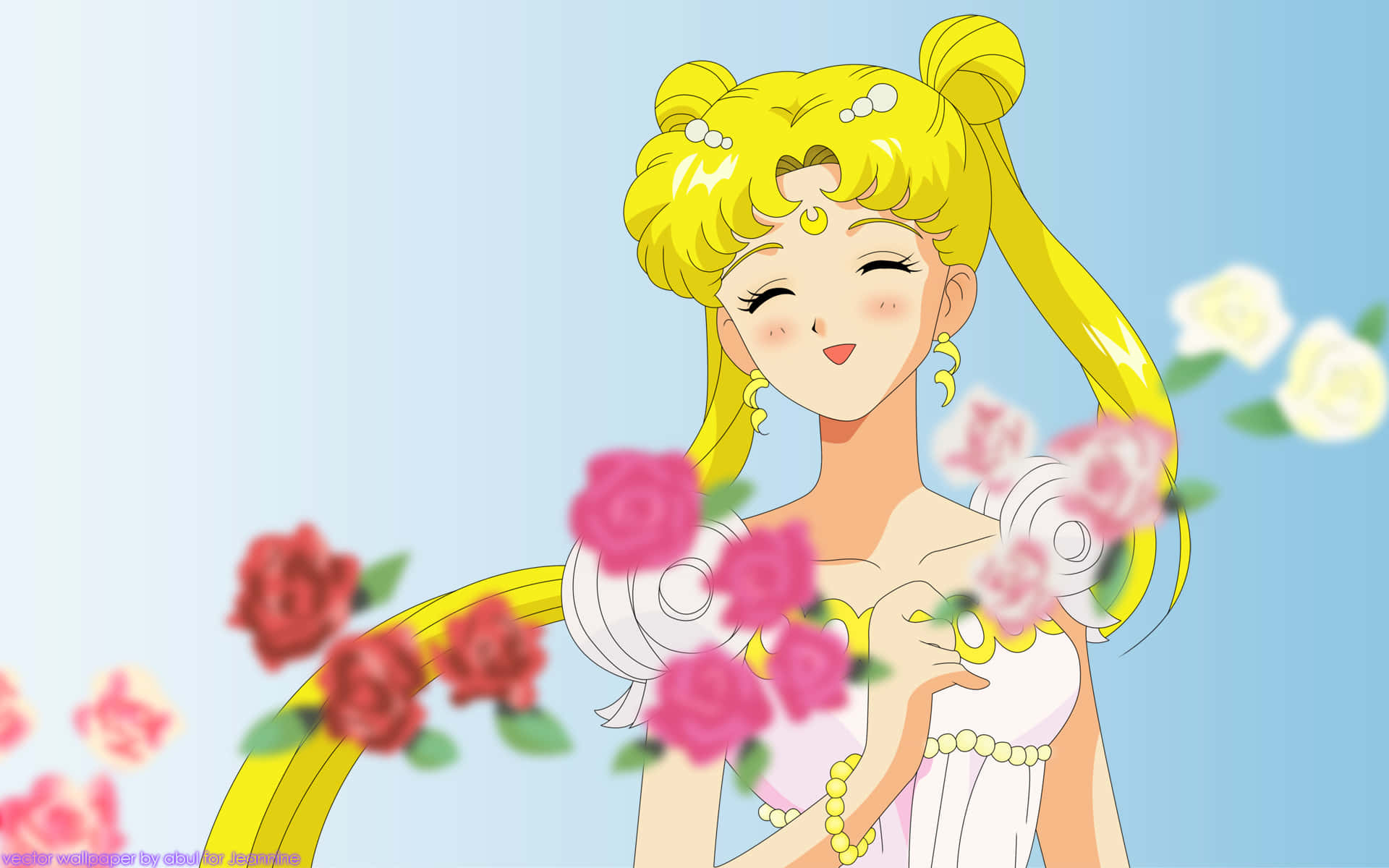 Flowers Sailor Moon Pfp Background