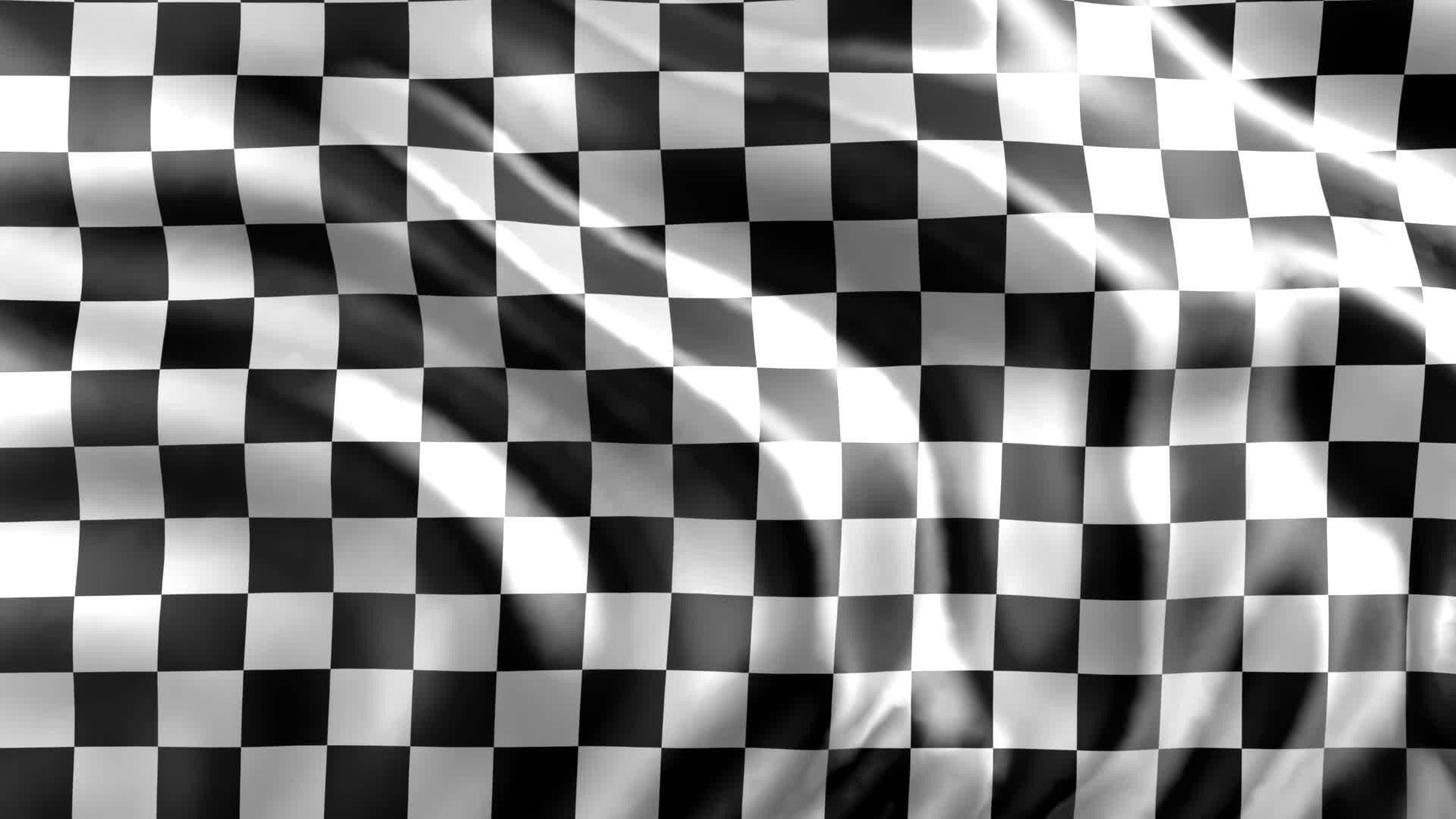 Flowing Checkered Flag Background