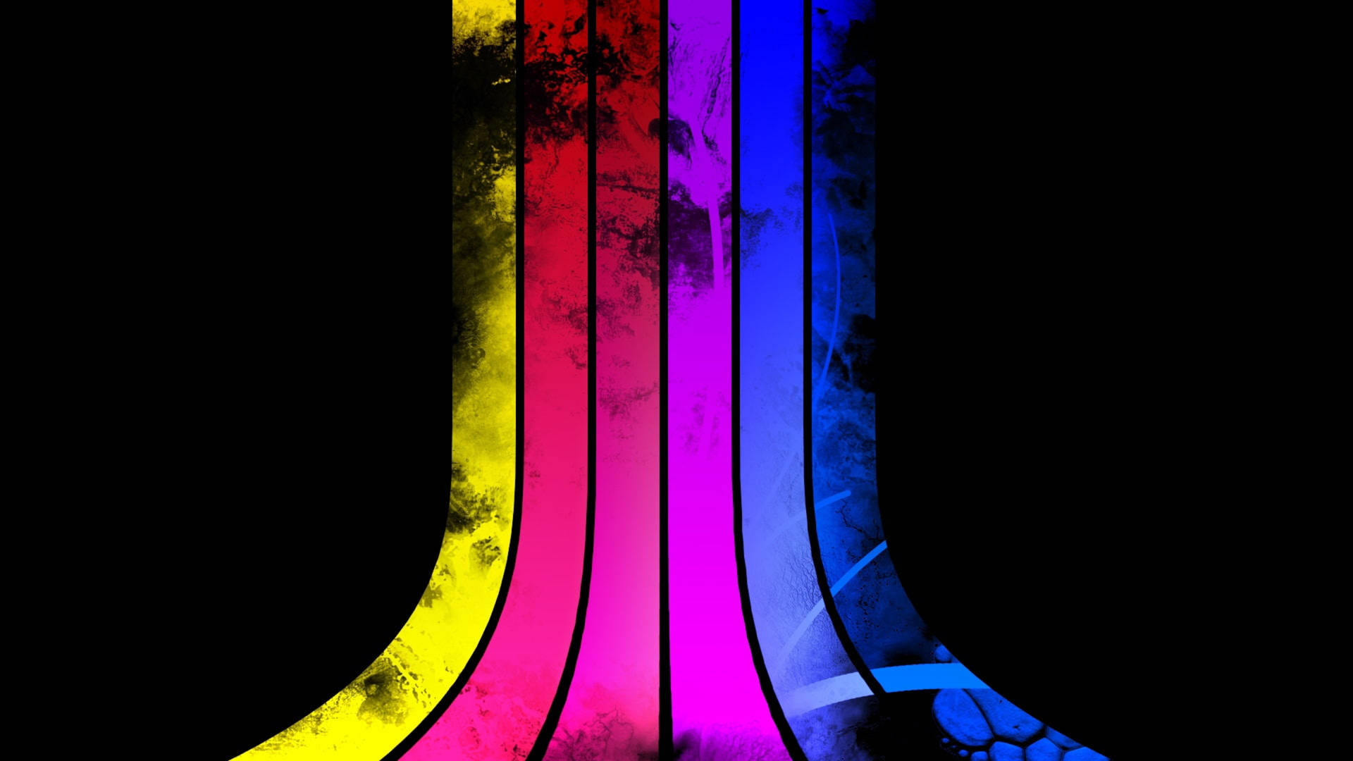 Flowing Spectrum Stripes Background