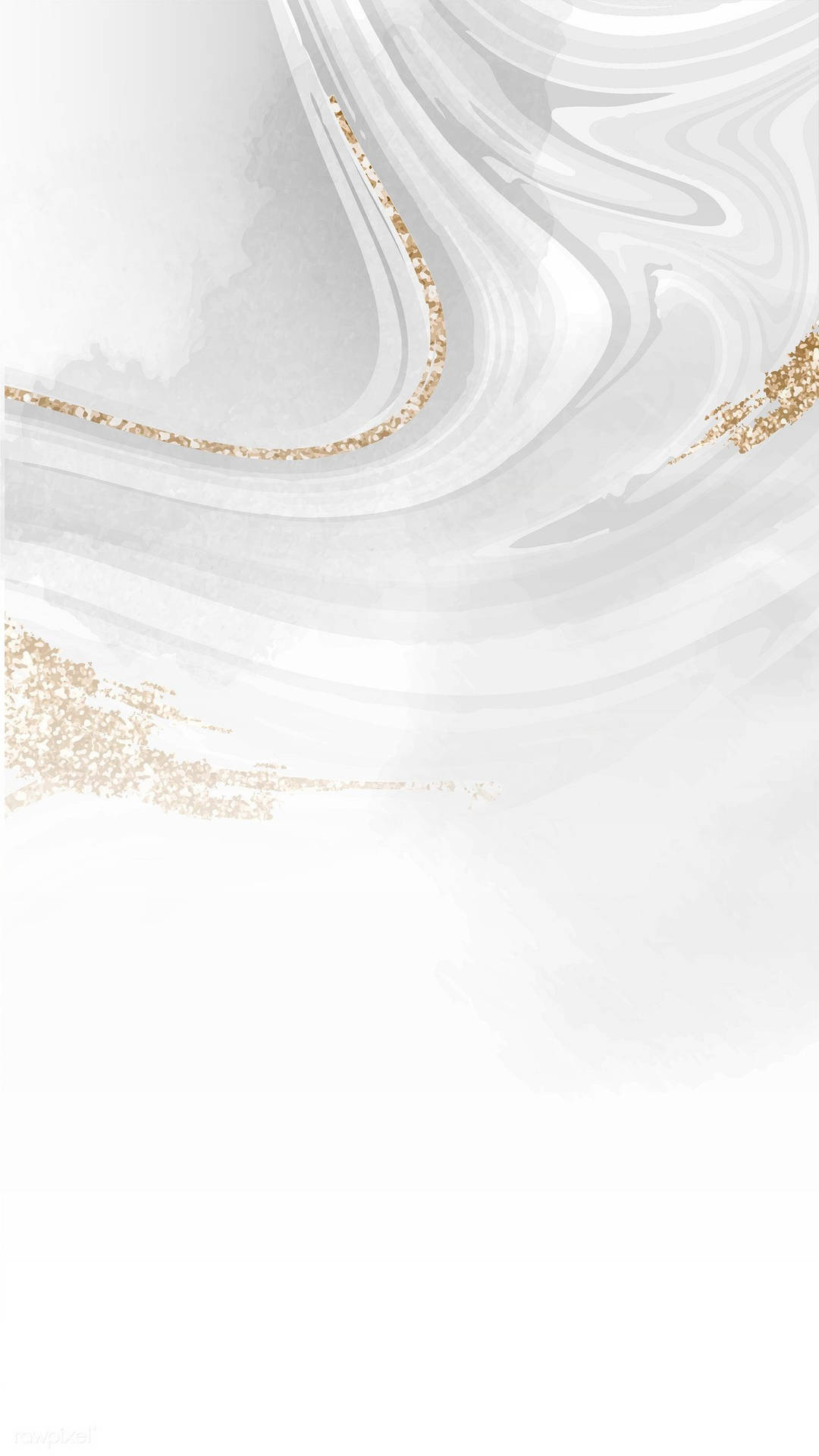 Flowing White And Gold Background Background