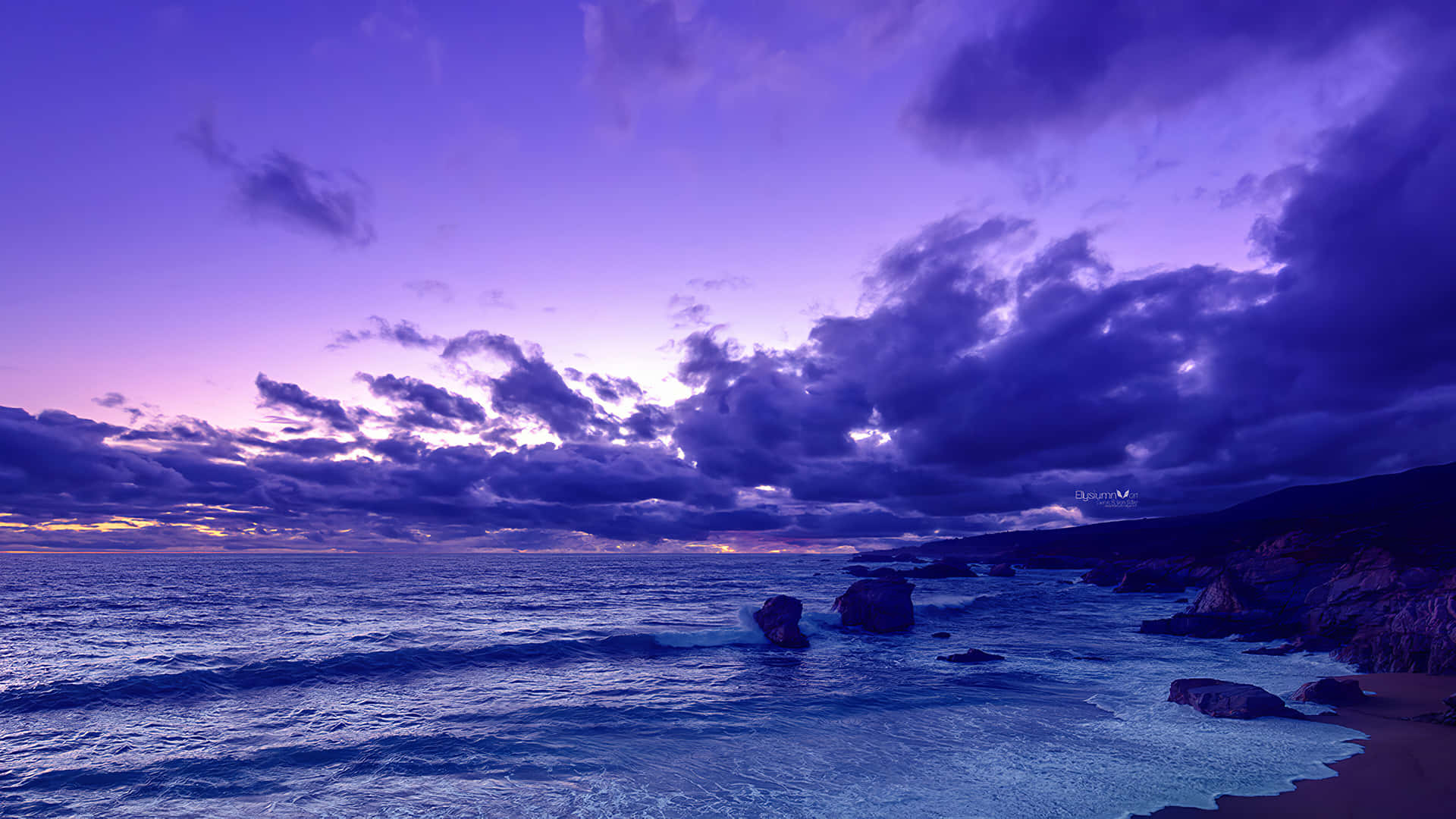 Fluffy Clouds Calms Background