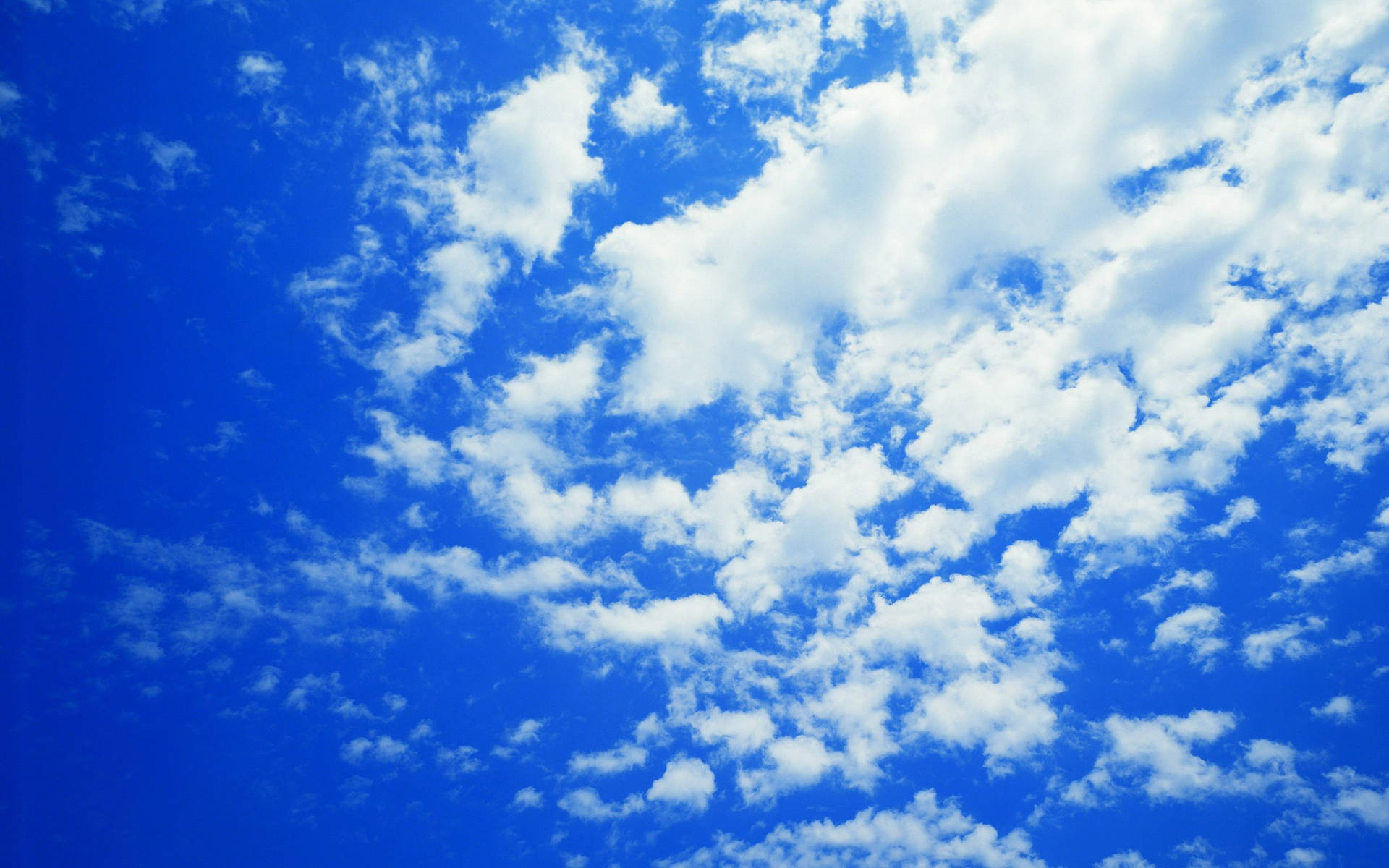 Fluffy Clusters Of Blue Aesthetic Cloud Background