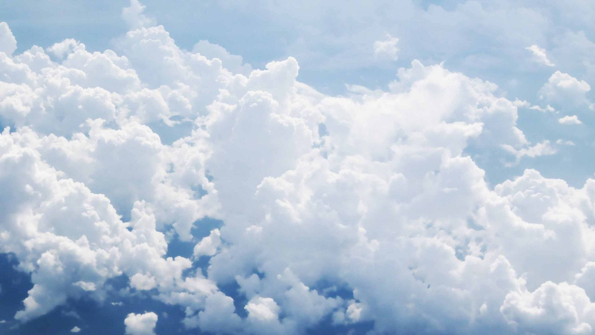 Fluffy Sky View Background
