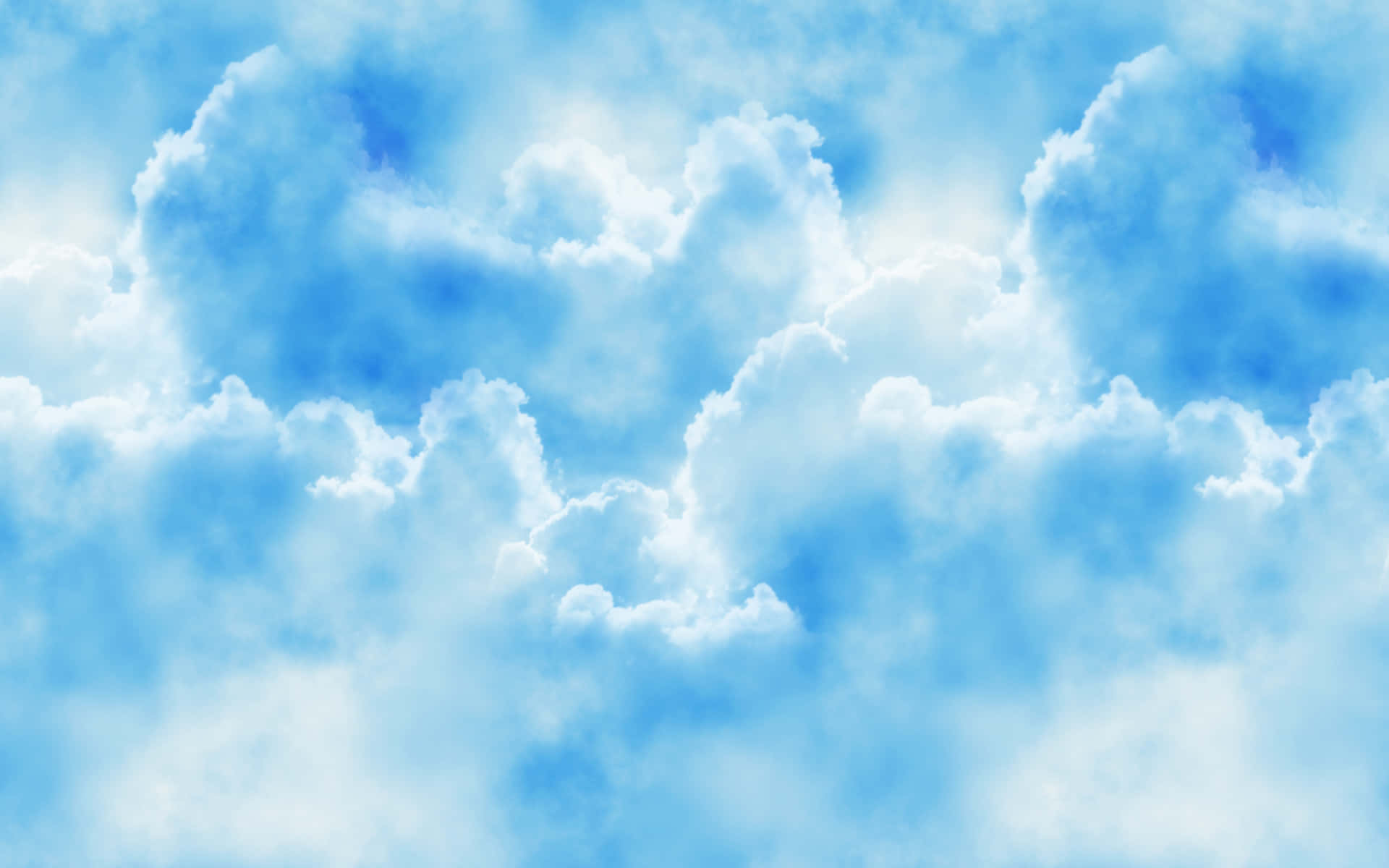 Fluffy White Clouds Sky Background