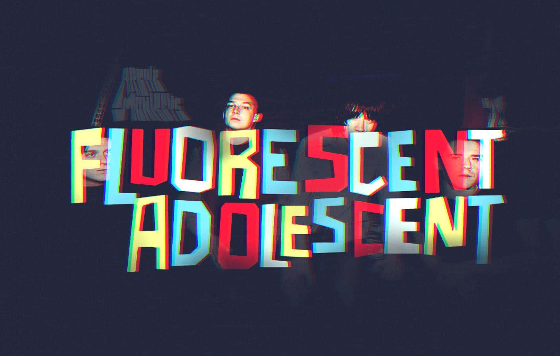 Fluorescent Adolescent Arctic Monkeys Background