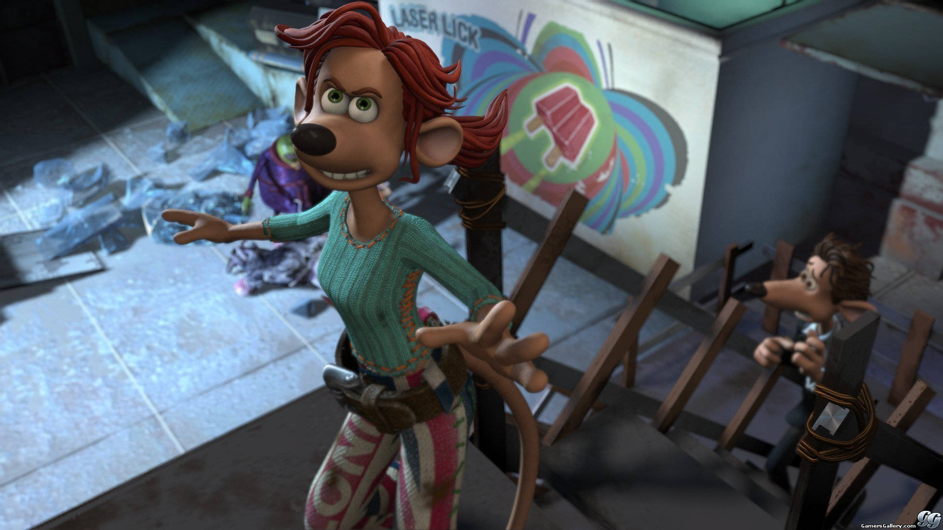 Flushed Away Fierce And Cool Rita Background