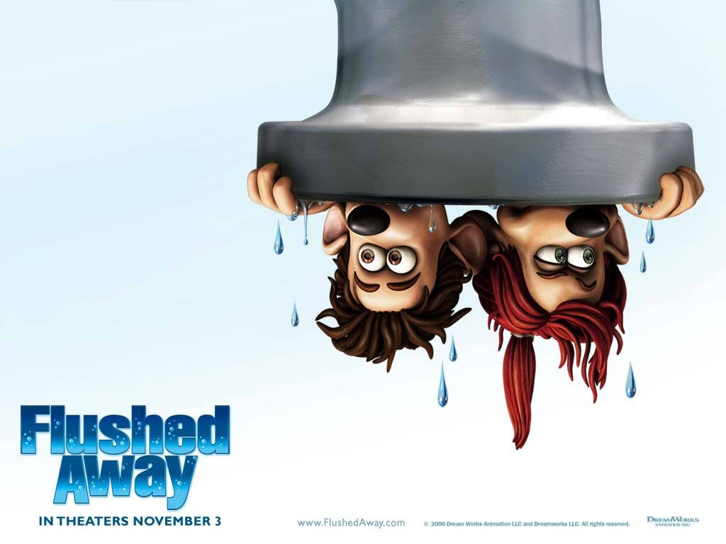 Flushed Away Roddy And Rita Upside Down