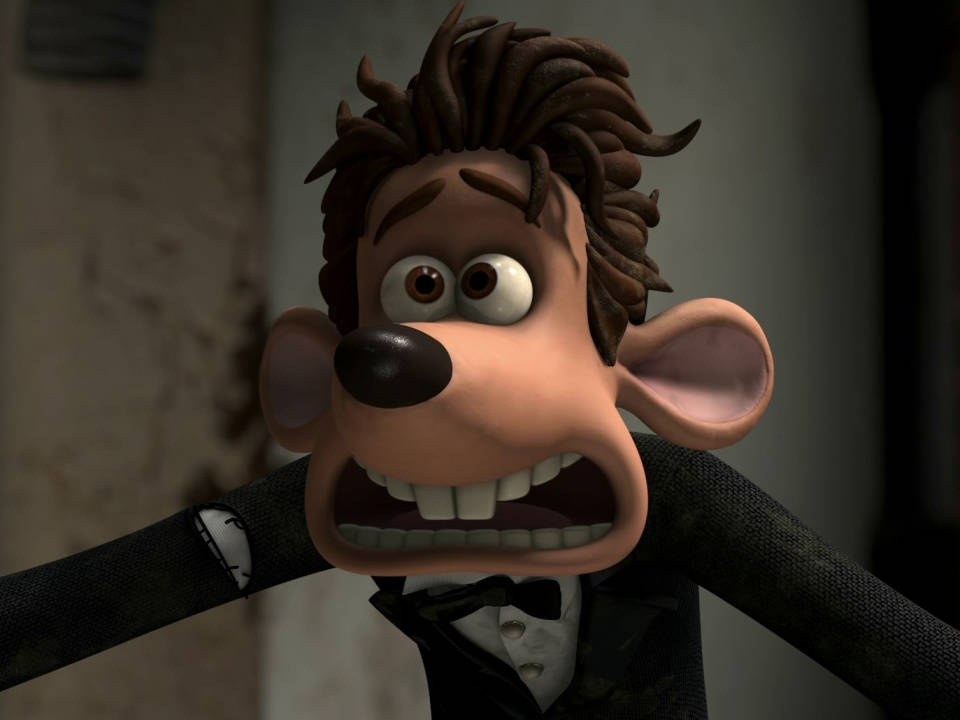 Flushed Away Roddy Wearing Torn Tuxedo Background