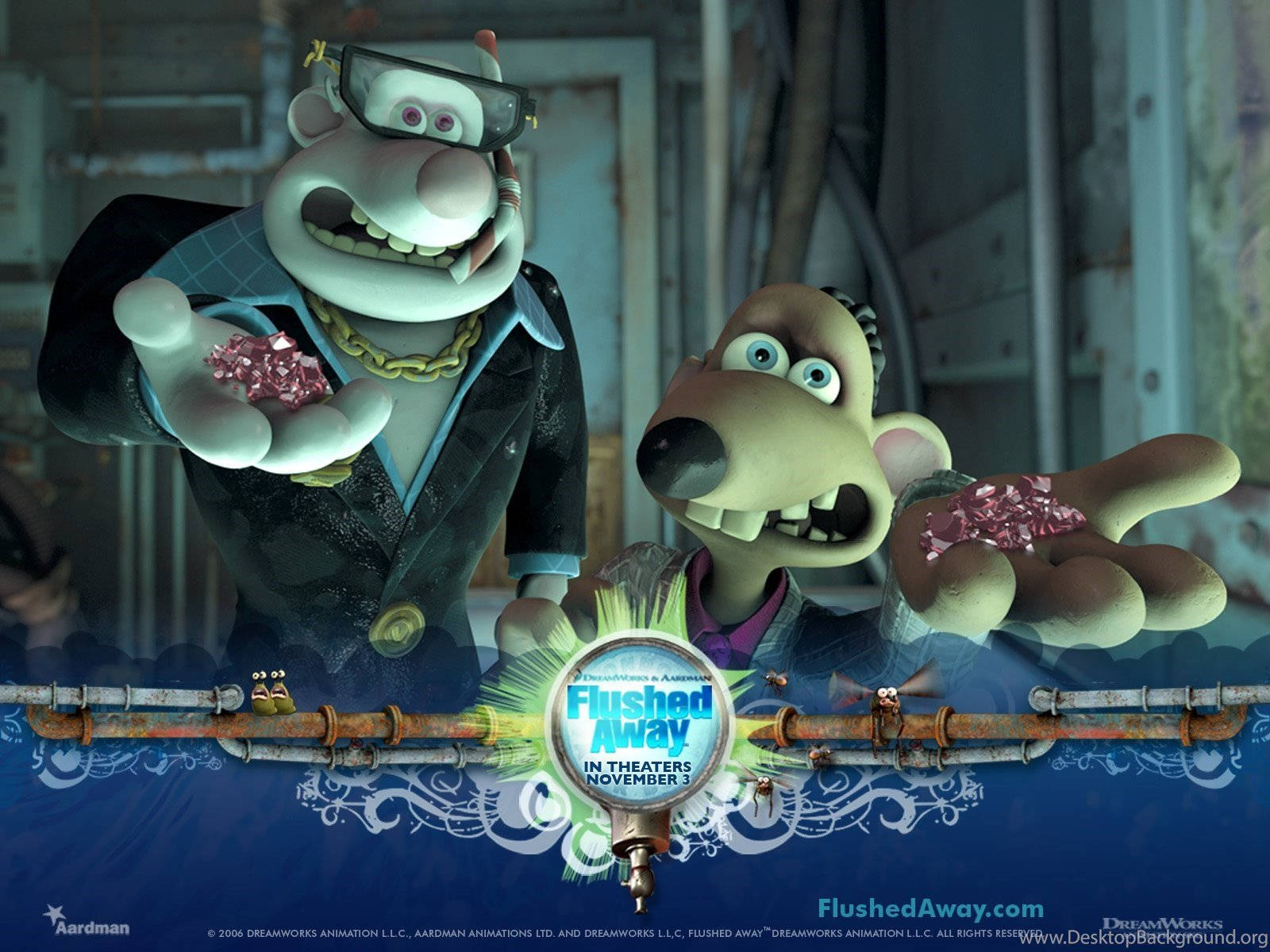 Flushed Away Whitey And Spike