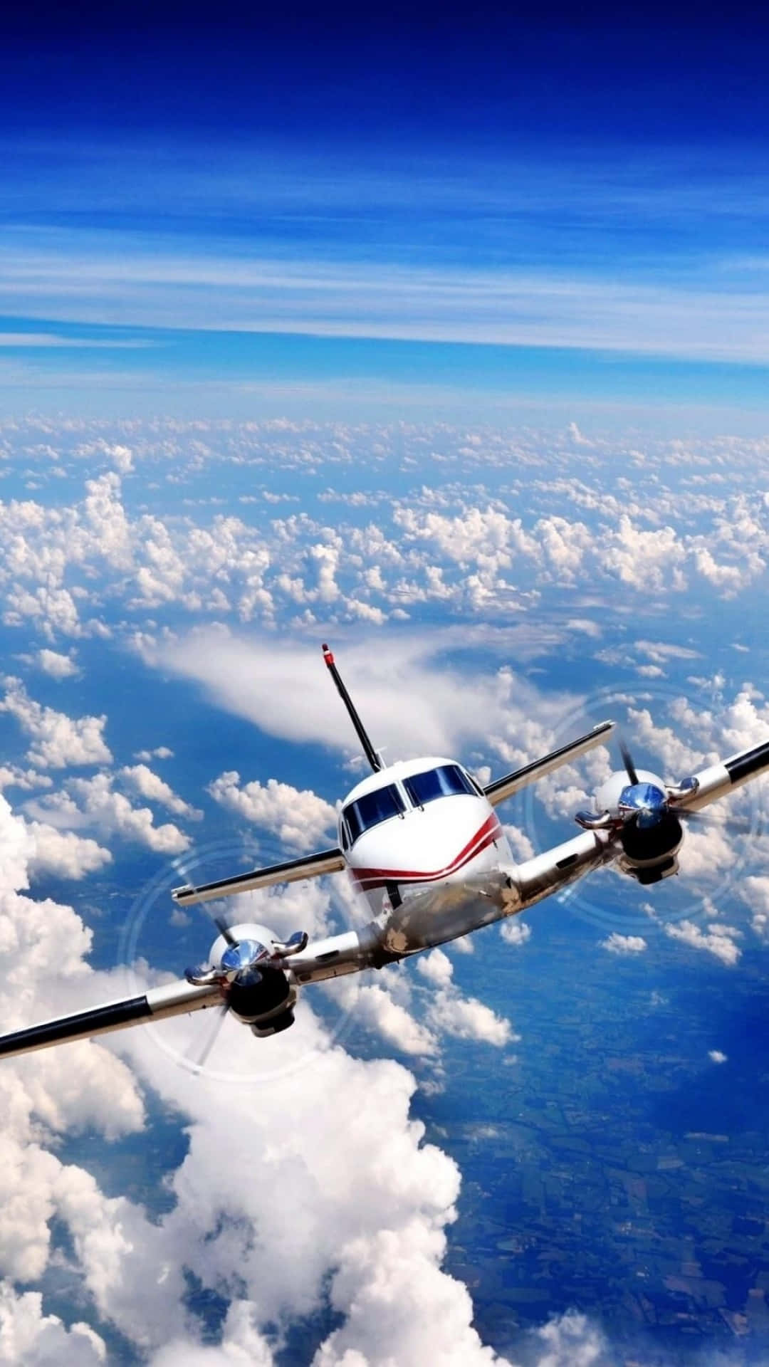 Fly Above The Clouds With An Iphone Background