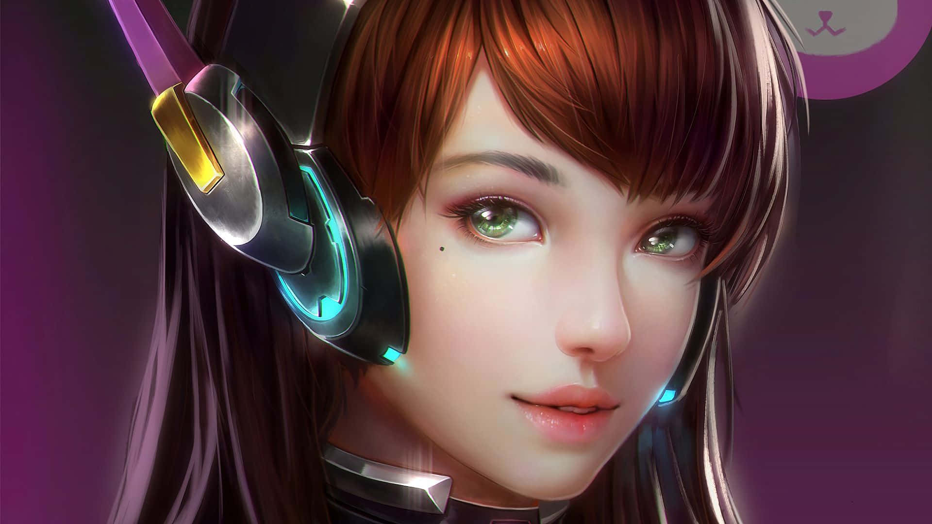 Fly High, Fight Hard With Dva From Overwatch Background
