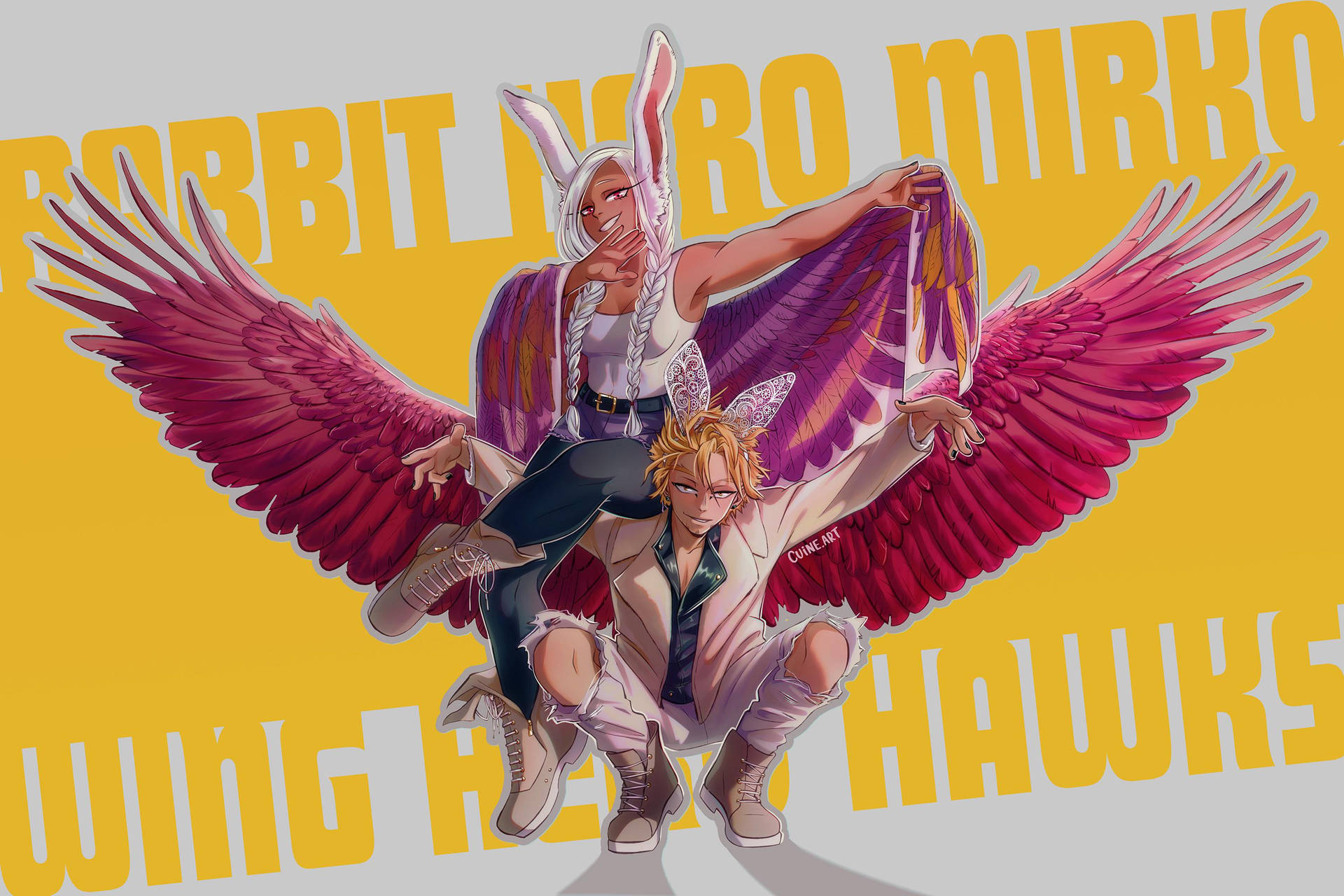 Fly High With Hawks Background