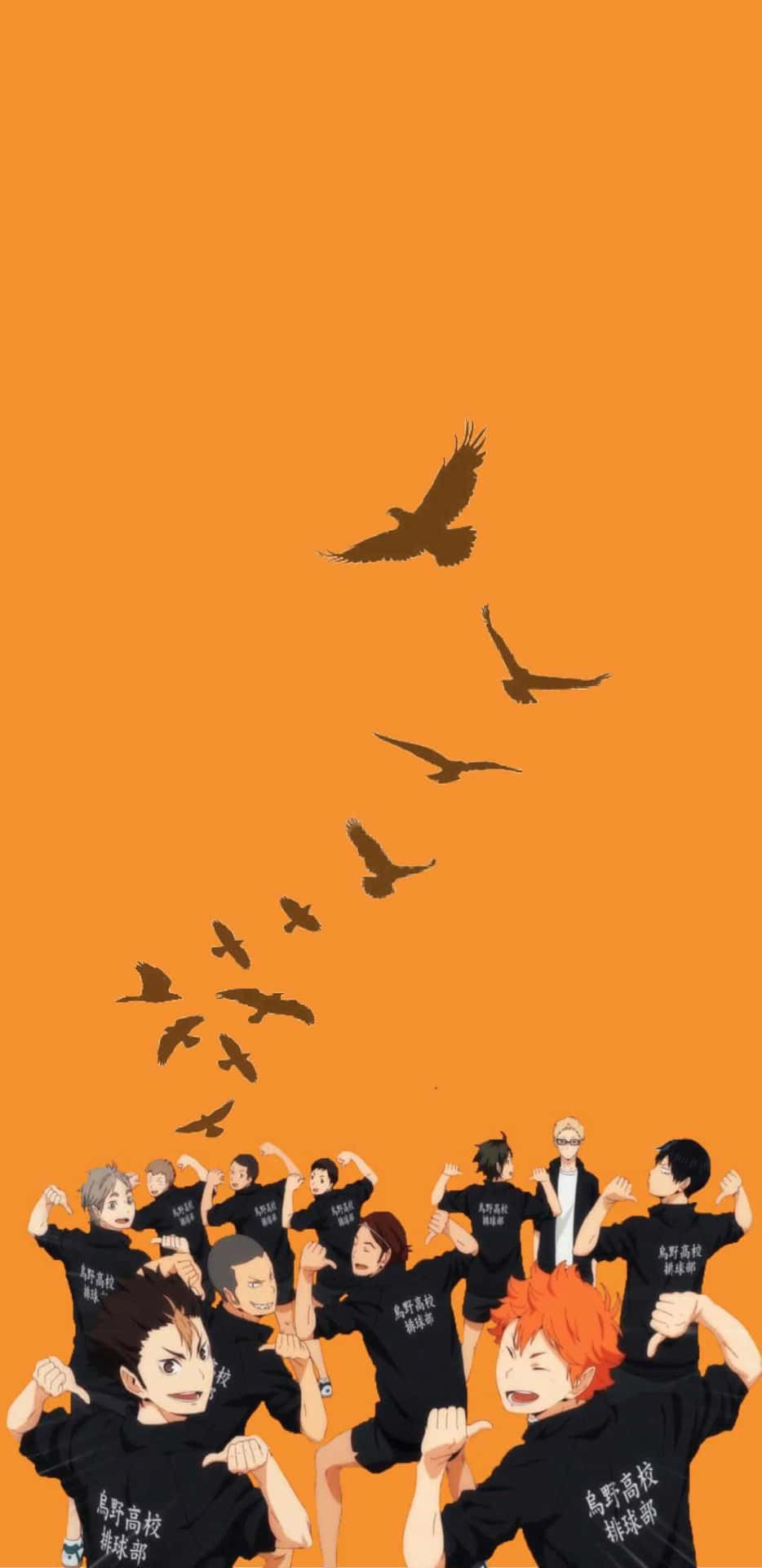Fly High With The Karasuno Team! Background