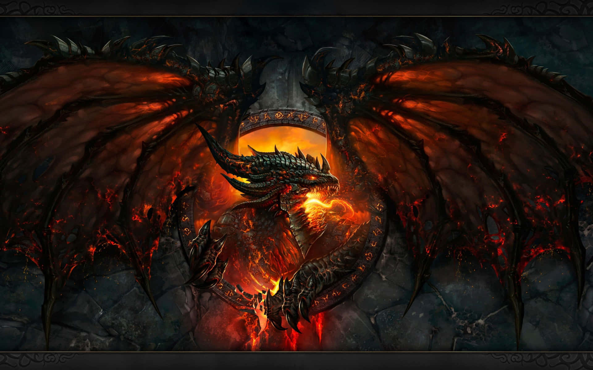 Fly In The Sky With An Epic Dragon Background