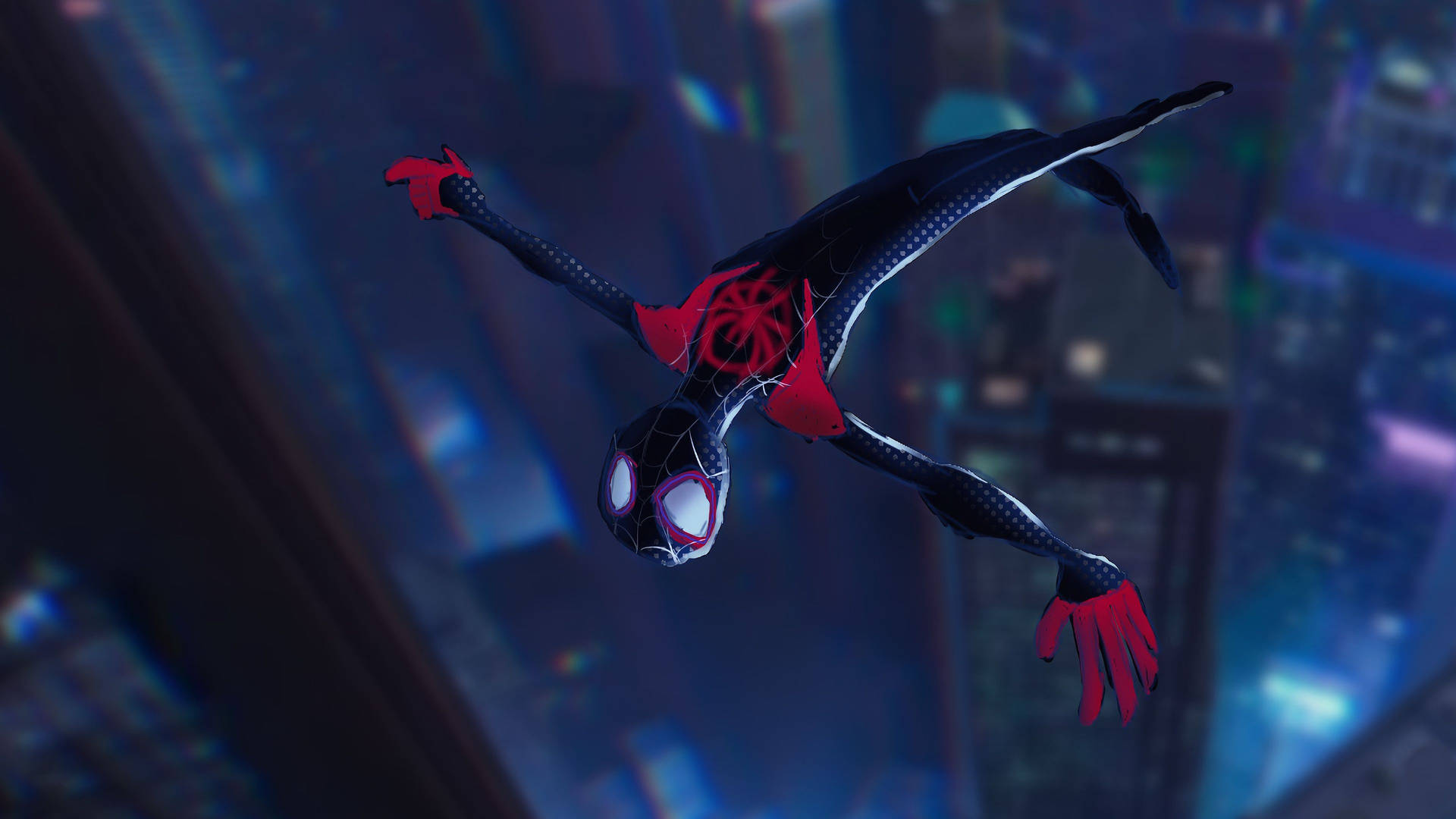 Fly Jumping Spider Man Spider-verse Background