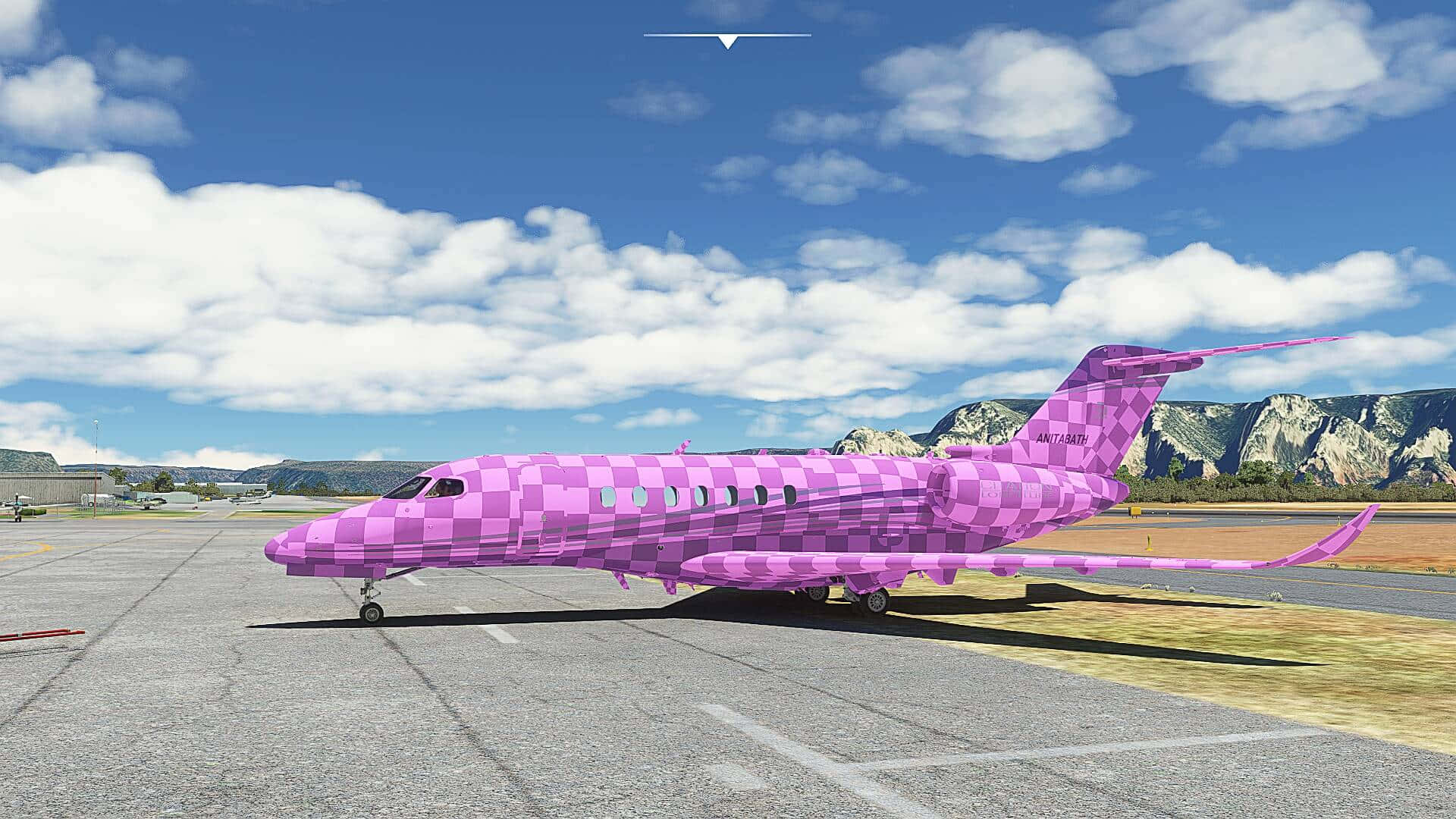 Fly Pink - A Gorgeous Plane Propelling Through The Skies Background