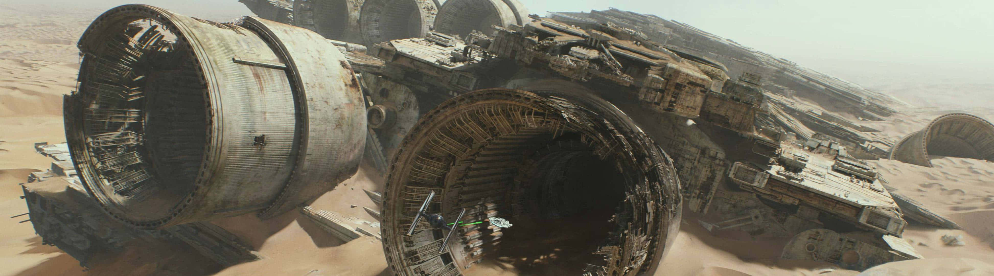 Fly The Legendary Ship - Millenium Falcon Background