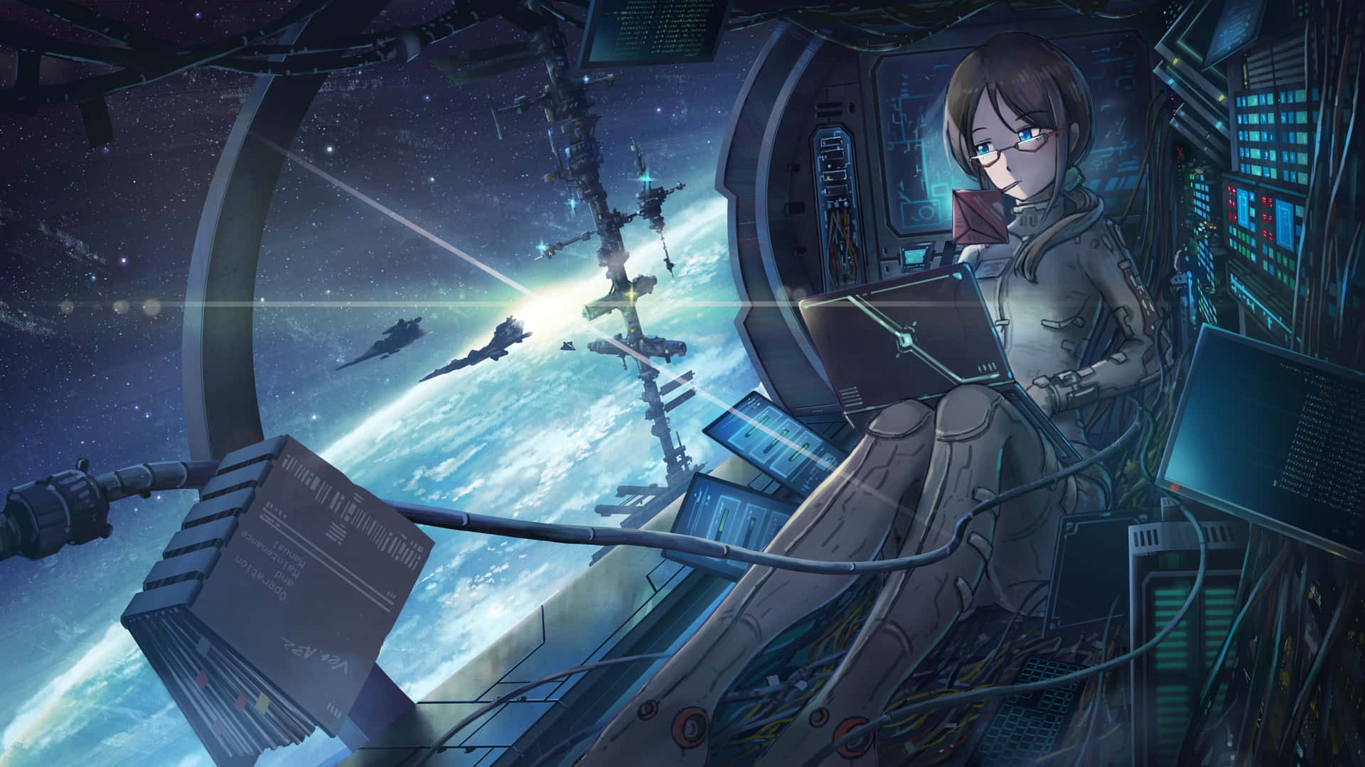 Fly Through The Depths Of Space With This Stunning 4k Anime Wallpaper Background