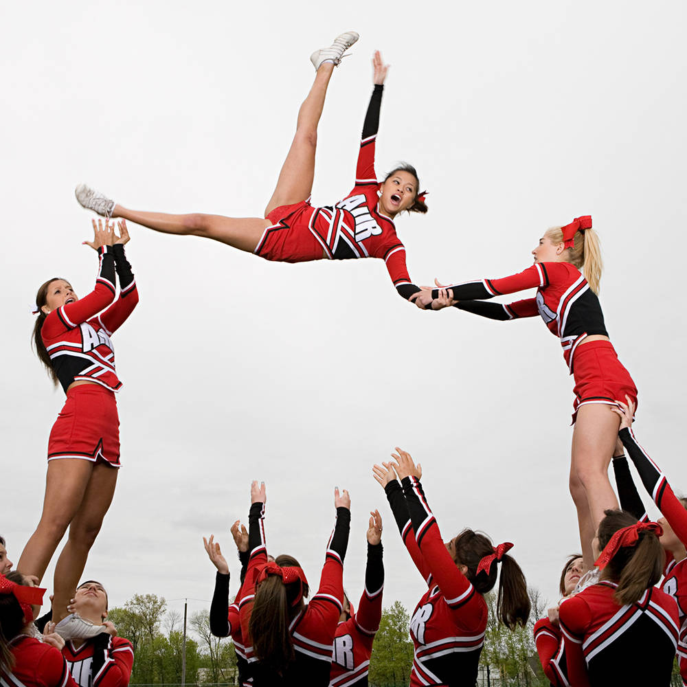 Flyer Cheerleading Background