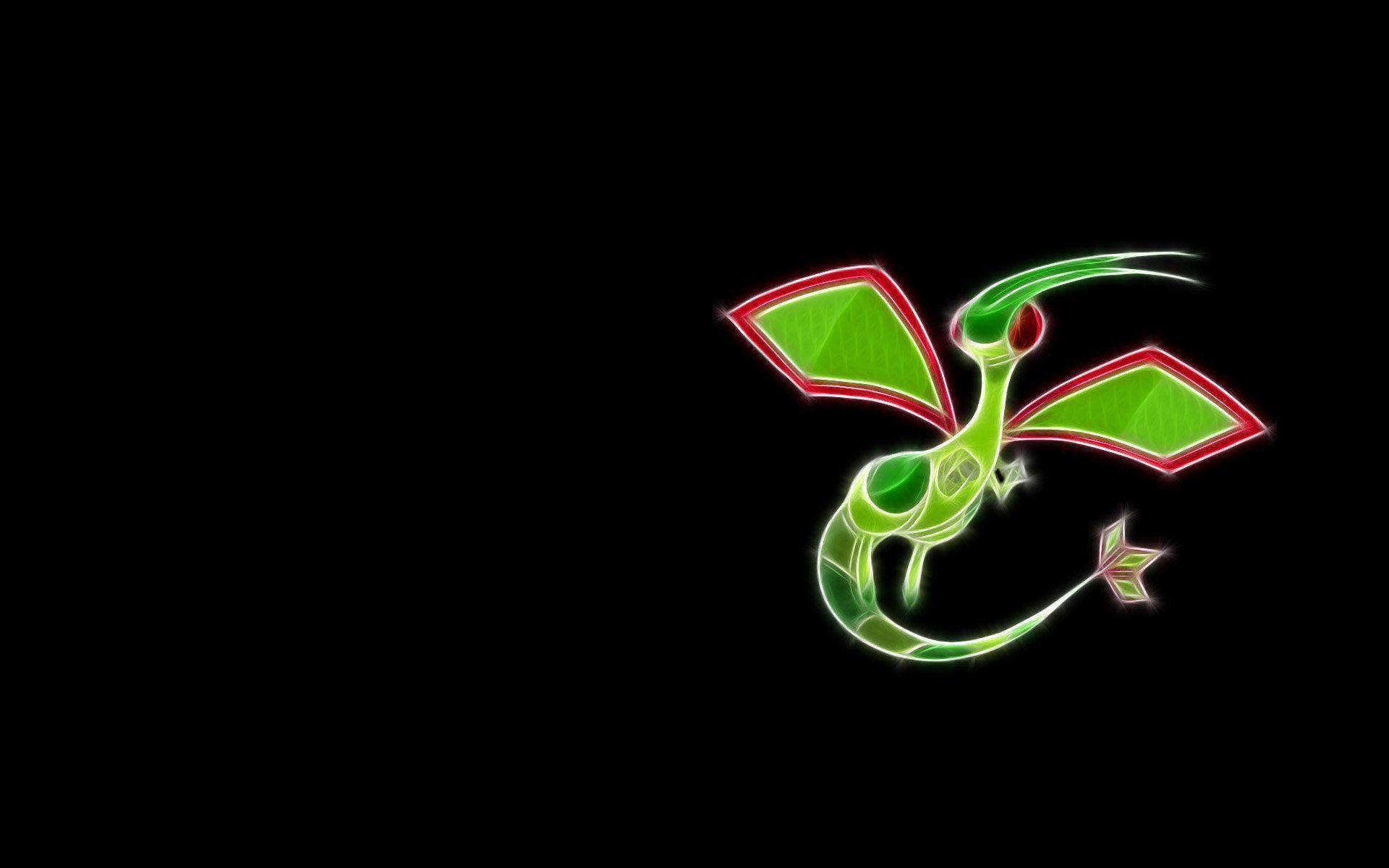 Flygon Black Background Background