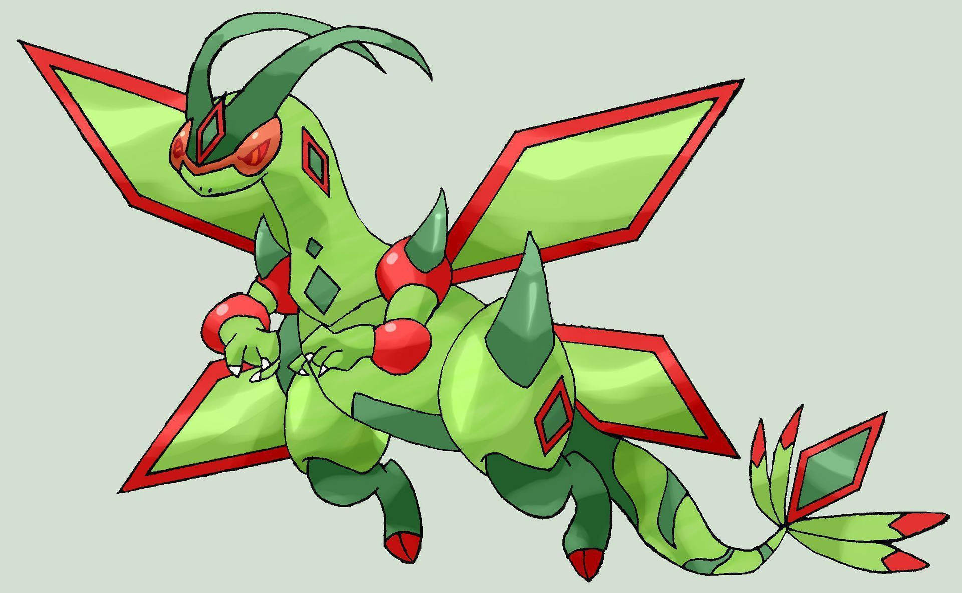 Flygon From Pokemon Background