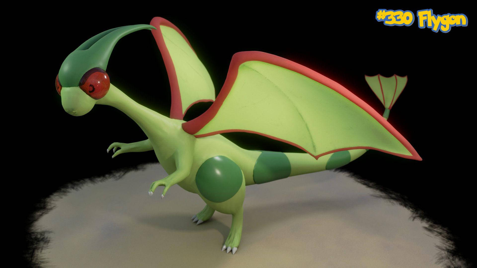 Flygon Model Background