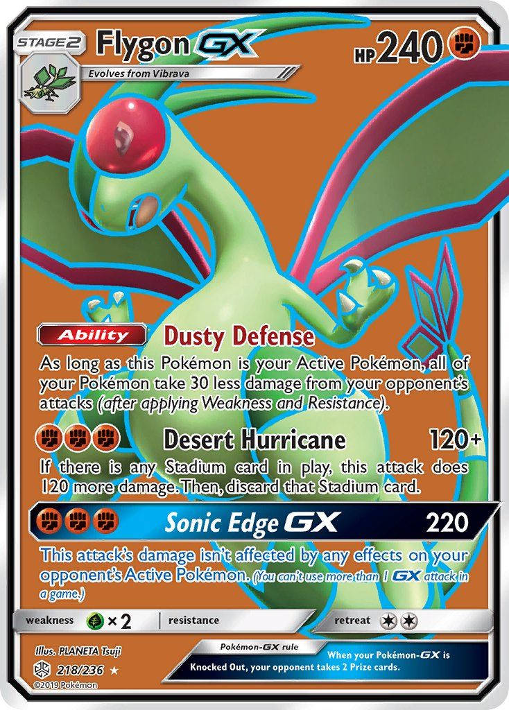 Flygon Trading Card Background