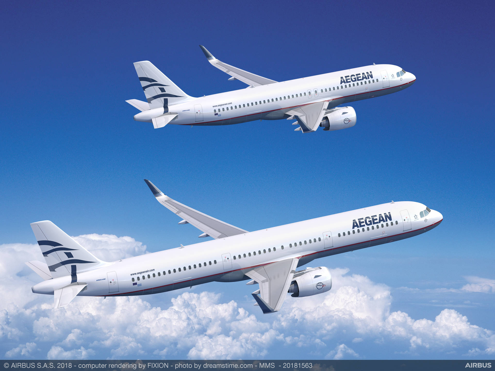 Flying Aegean Airlines Flag Carrier A320neo Planes