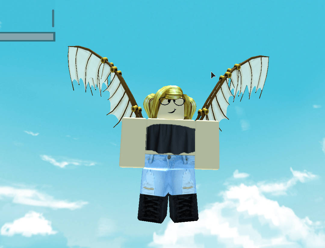 Flying Avatar Of Roblox Background