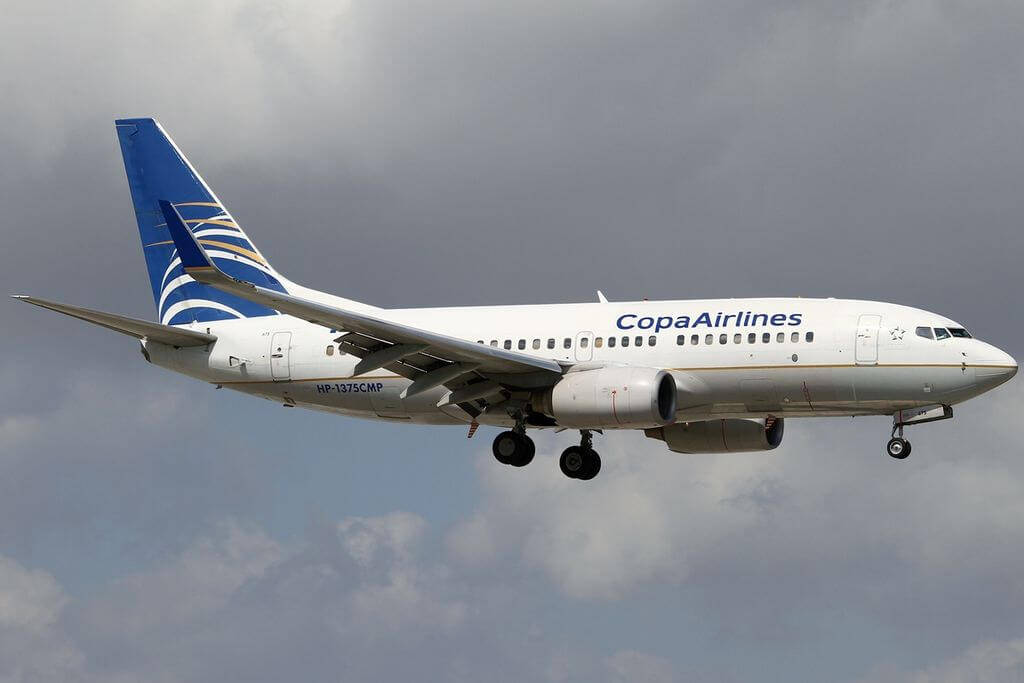 Flying Copa Airlines Airplane Background