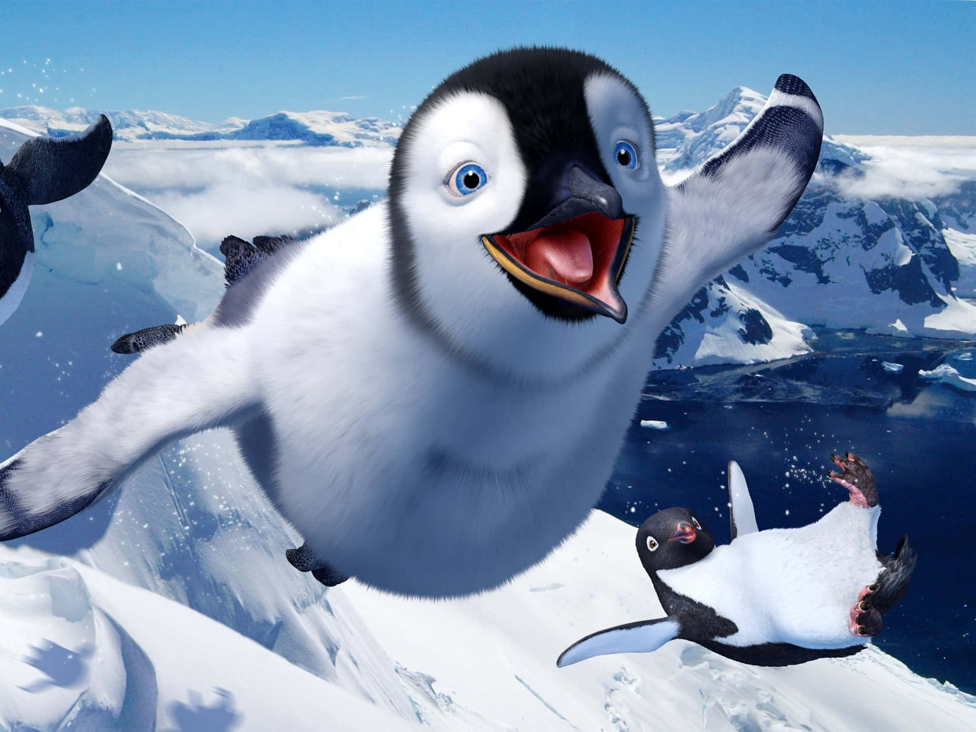 Flying Erik From Happy Feet Two Background