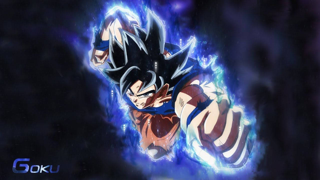 Flying Goku Ultra Instinct Background