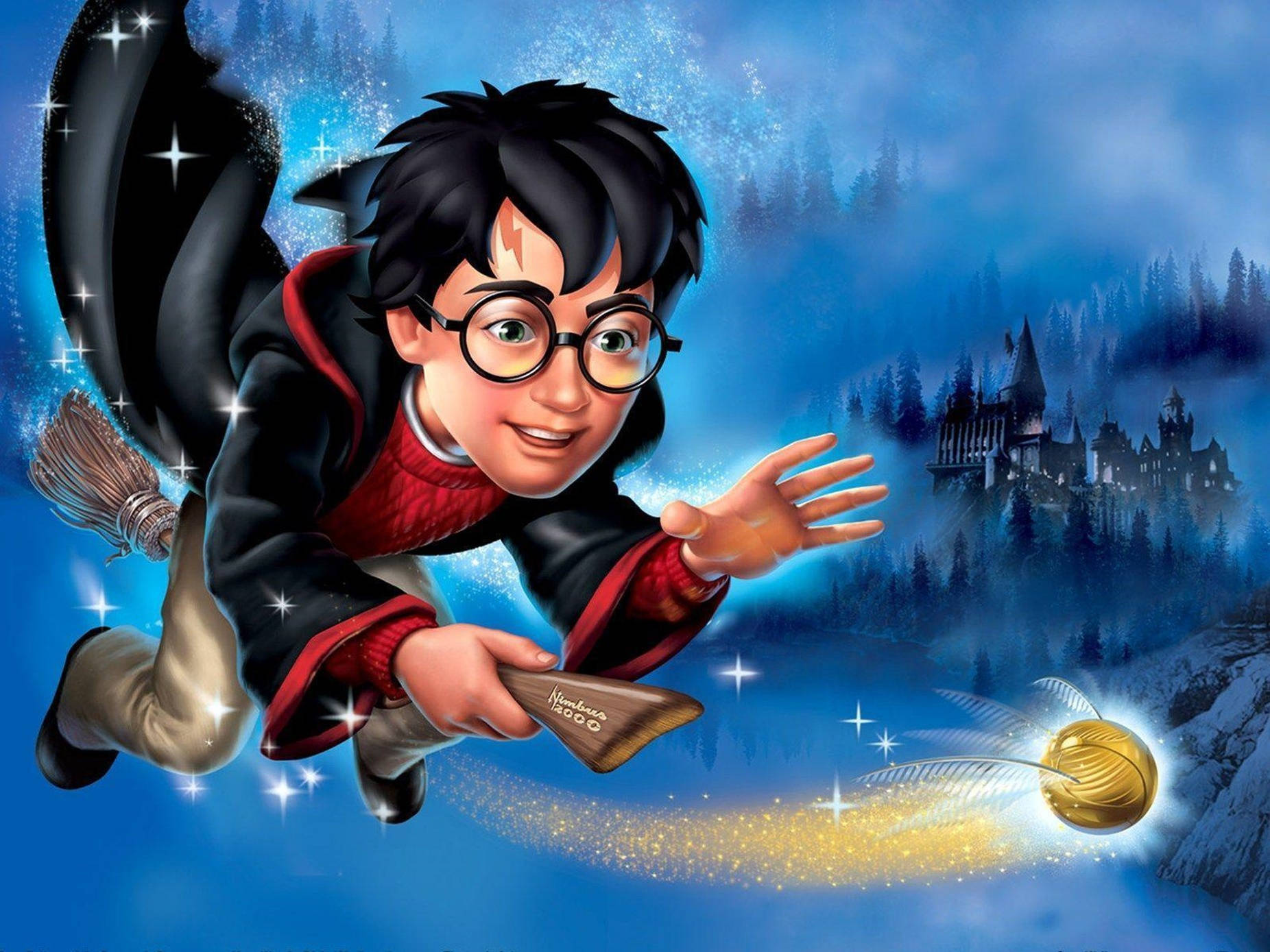 Flying Harry Potter 3d Animation Background