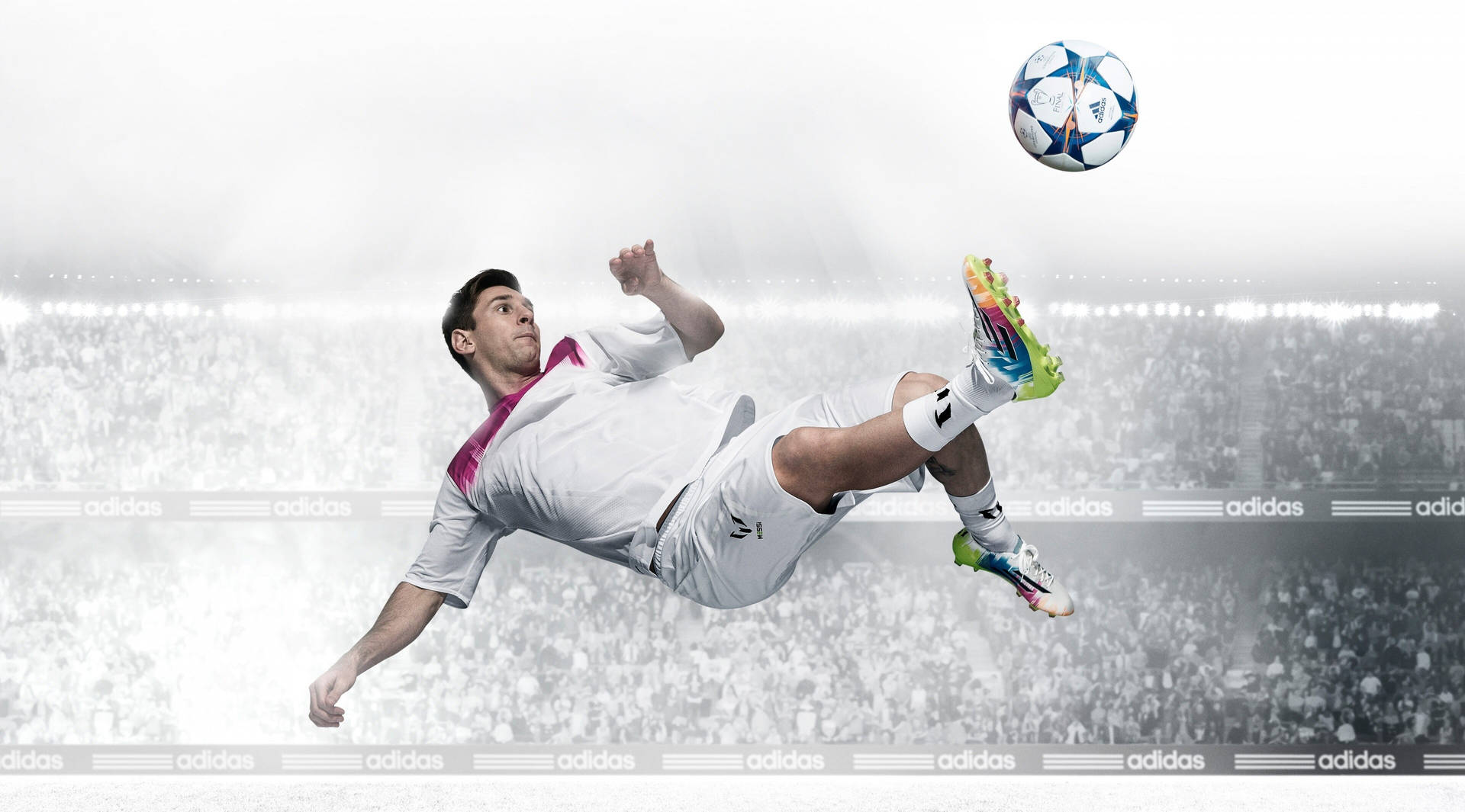 Flying Kick Messi 4k Ultra Hd Background