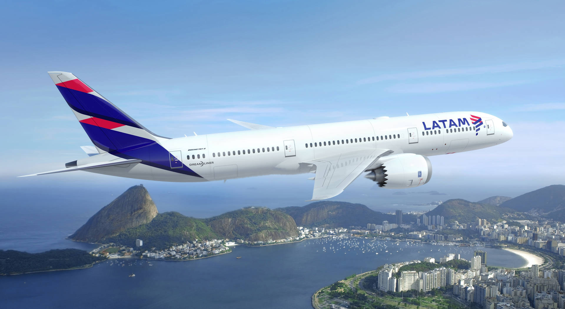 Flying Latam Airlines Background