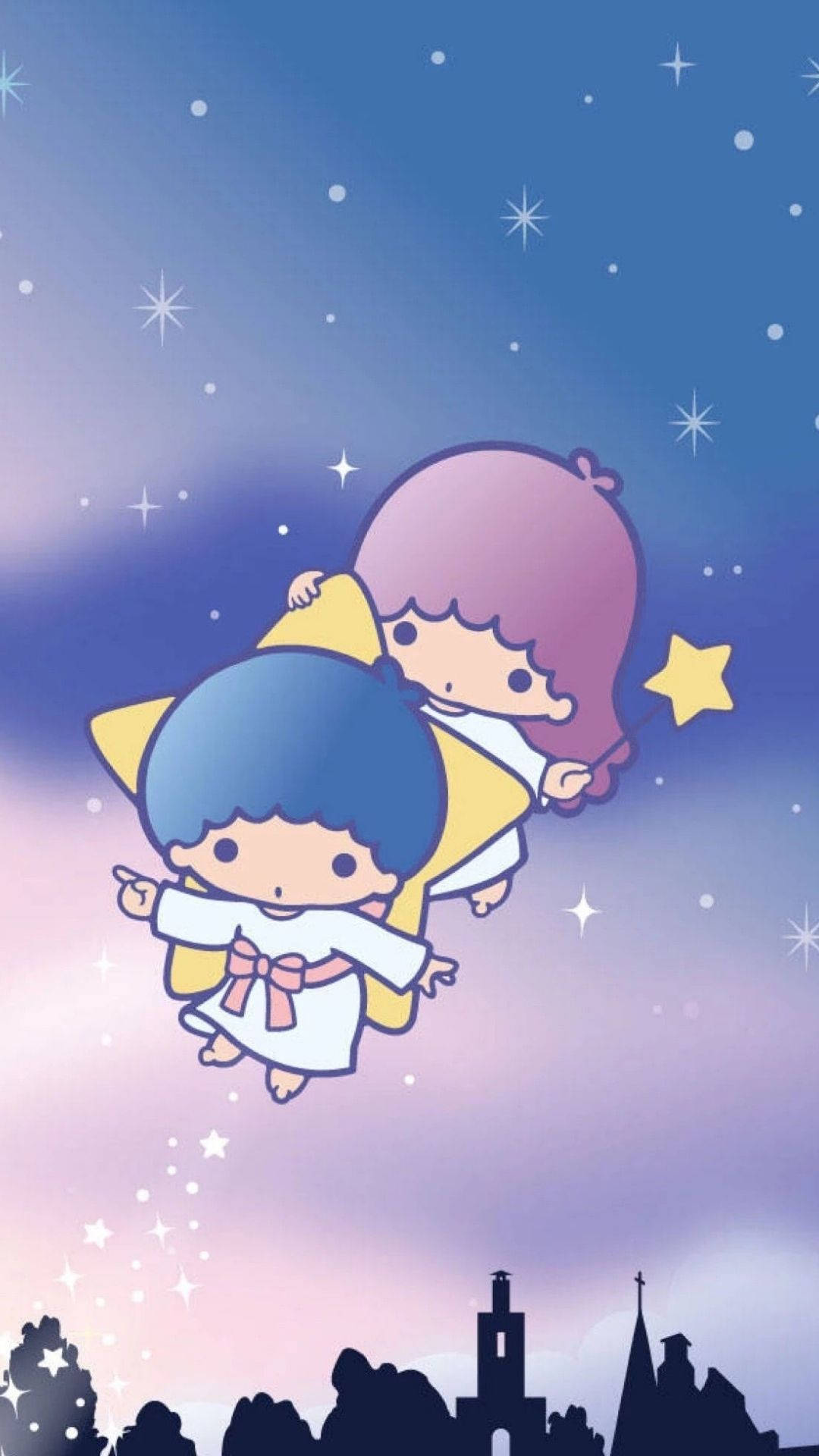 Flying Little Twin Stars Background